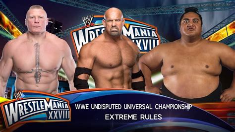 Goldberg Vs Brock Lesnar Vs Yokozuna Wwe Undisputed Universal