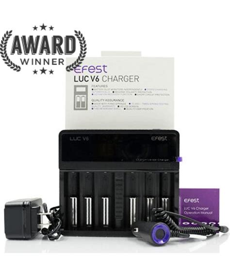 Efest LUC V6 - Six Channel LCD Charger - Chargers - Battery Charger