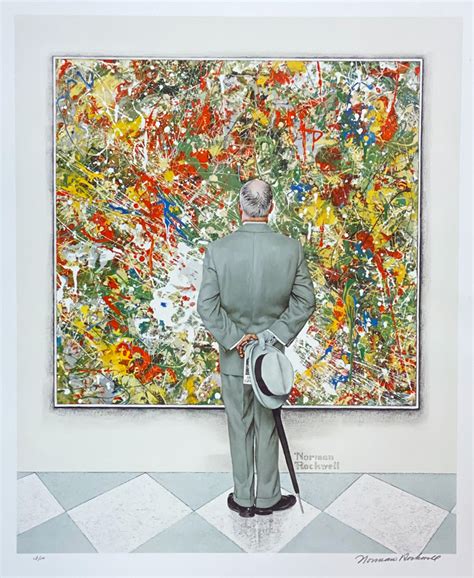 Norman Rockwell 1977 The Connoisseur Signed Limited Edition Lithograph ...