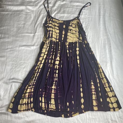 Disturbia Women S Purple And Yellow Dress Depop