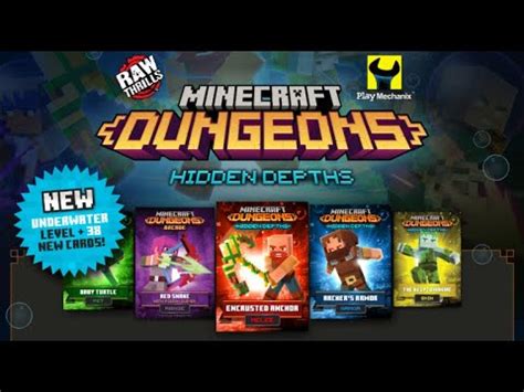 Minecraft Dungeons Arcade Hidden Depths Update Series 2 Cards By