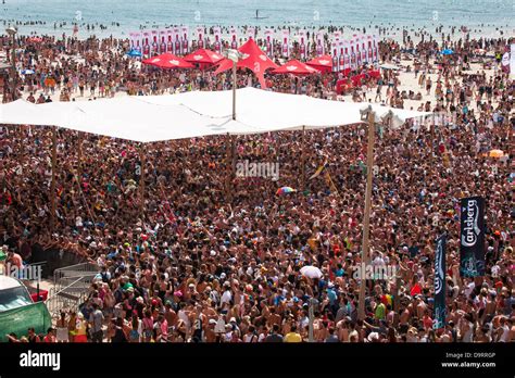 Tel aviv pride flags beach hi-res stock photography and images - Alamy