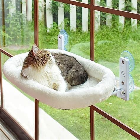 Amosijoy Perchoir De Fen Tre Pour Chat Sans Fil Hamac Pour Fen Tre