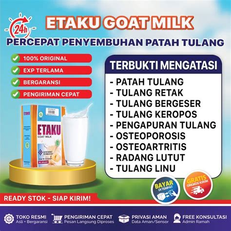 Jual Flashsale Etaku Disc 1 Box 45 Susu Patah Tulang Tulang Retak