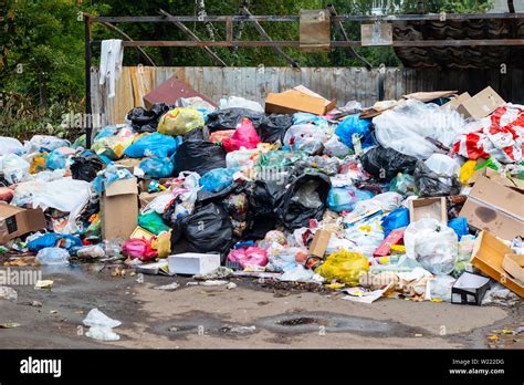 Garbage Dump In Residential Area Stock Photo Alamy