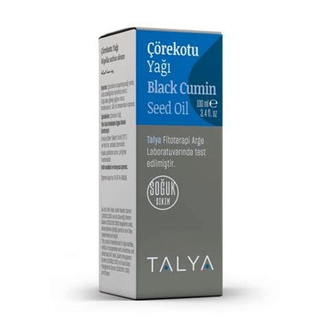 Talya Bitkisel Black Cumin Seed Oil 100 Ml Turkorganics