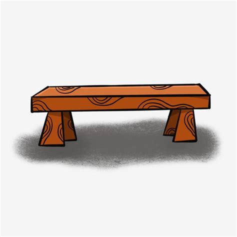 Wooden Bench Clipart PNG Images, Bench Stool Wooden Bench Wood Grain ...