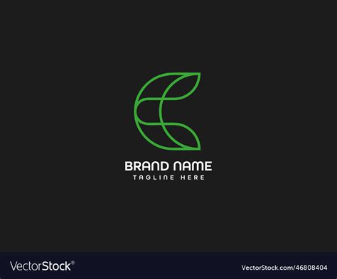 C monogram letter logo Royalty Free Vector Image