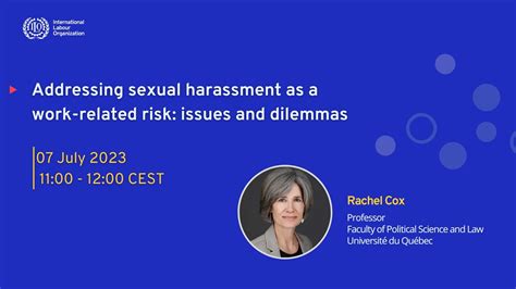 Research Seminar Addressing Sexual Harassment As A Work Related Risk