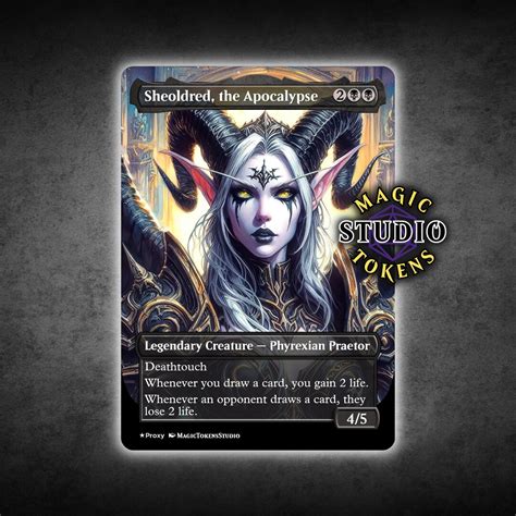 MTG Sheoldred The Apocalypse Proxy Custom MTG Proxy Cards Anime Magic