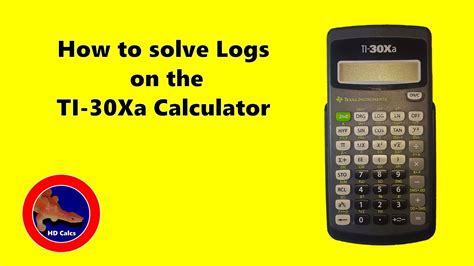 How To Solve Logs With Any Base On The Texas Instruments Ti Xa