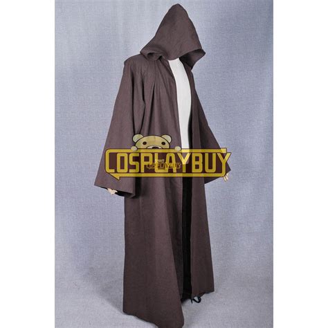 Star Wars Anakin Skywalker Cosplay Costume Brown Robe Cloak Coat