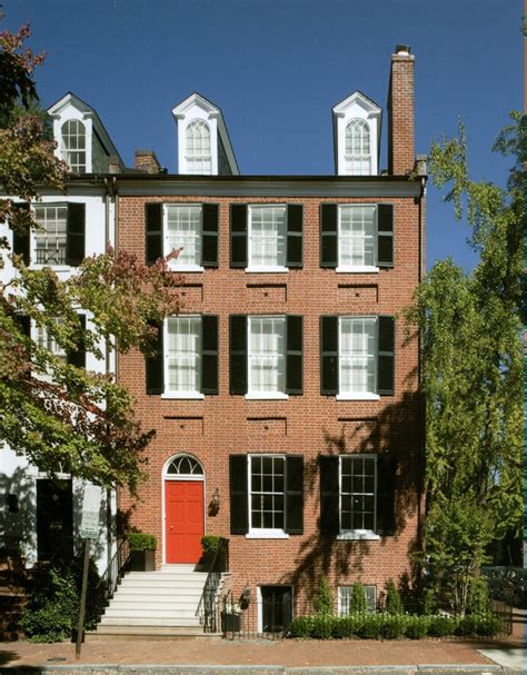 Federal Style Townhouse With Restored Exterior And Contemporary