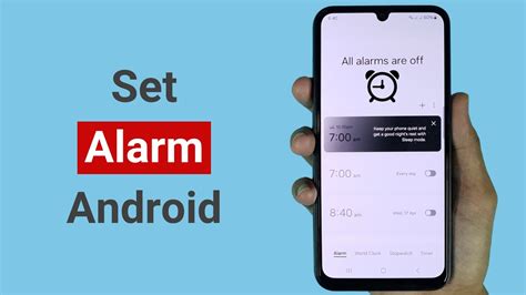 How To Set Alarm On Android Youtube