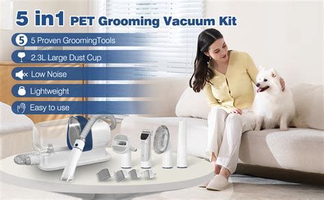 Ryrot Pet Grooming Vacuum And Dog Grooming Kit With 23l