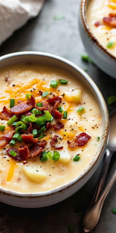 Loaded Bacon Potato Soup 50 Minutes Chasety