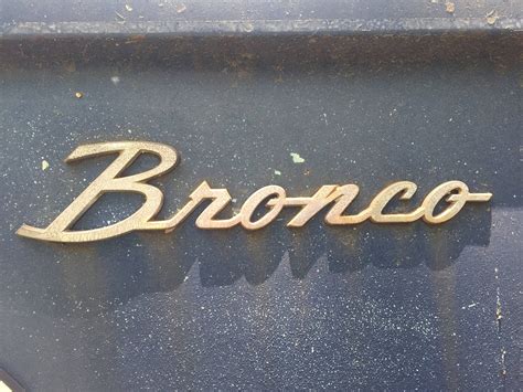 Vintage Bronco Emblem Ford Bronco Vintage Truck