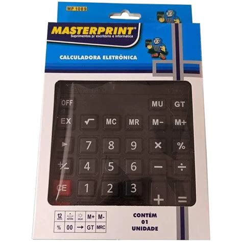 Calculadora De Mesa 12 Dígitos MP 1089 Masterprint Lupel