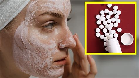 Mascarilla de aspirina para reparar la piel y combatir el acné