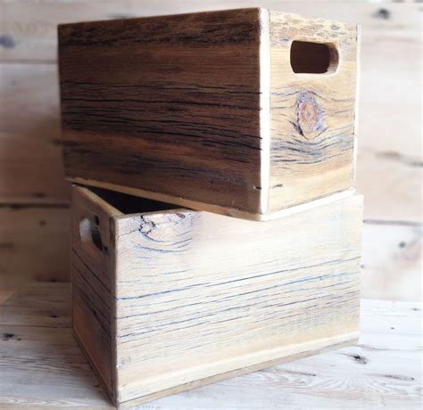 Buy Hand Crafted Reclaimed Wood Storage Boxes Made To Order From