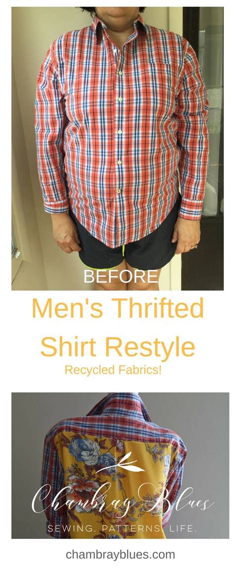 Mens Shirt Restylechambray Blues Blog Sewing To