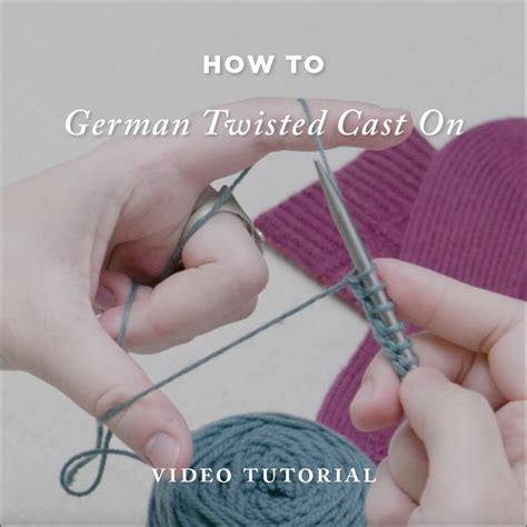 How To Knit German Twisted Cast On Brooklyn Tweed