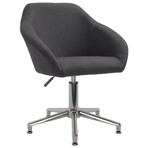 Won Chaise Pivotante De Bureau Gris Fonc Tissu Hb A Cdiscount Maison