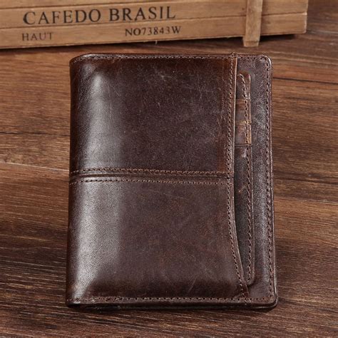 Wallets Mens Leather RFID Blocking Slim Wallet With 10 Credit Card 2