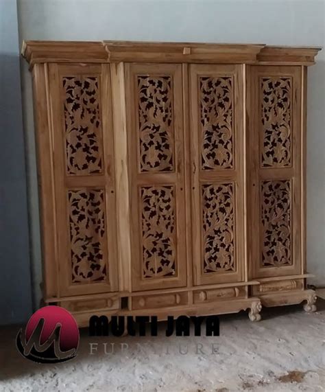 28 Top Konsep Lemari Hias Jati 4 Pintu