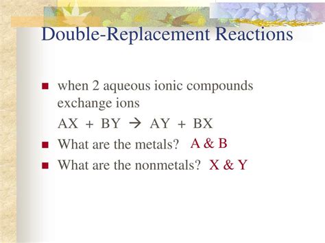 PPT - Double-Replacement Reactions PowerPoint Presentation, free ...