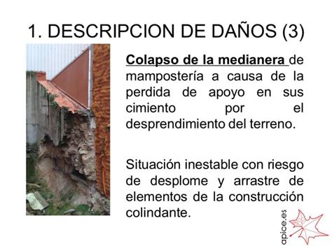 Informe técnico por daños ocasionados por obra en solar colindante