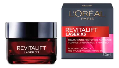 L Oréal Paris Creme Facial Anti idade Laser X3 Diurno Revitalift 50ml