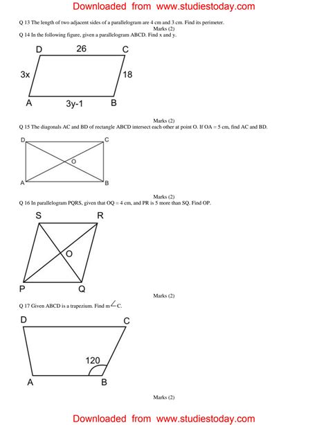 Understanding Quadrilaterals Class