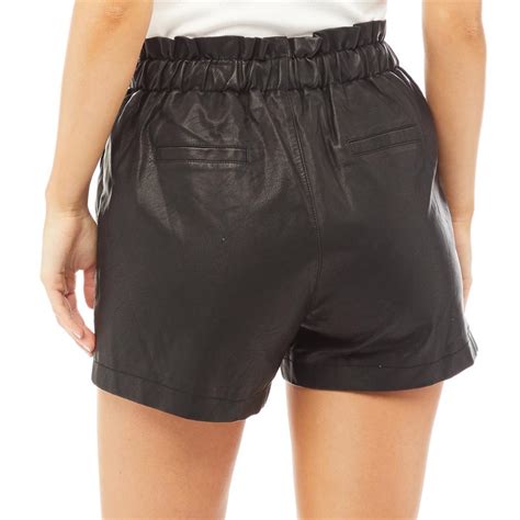 Buy Brave Soul Womens Roxanne Pu Shorts Black