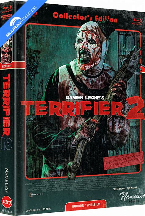 Terrifier 2 4k Limited Mediabook Edition Cover F 4k Uhd Blu Ray Blu