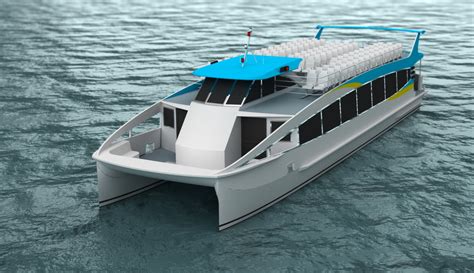 24m ELECTRIC RIVER FERRY CATAMARAN - Global Marine Design