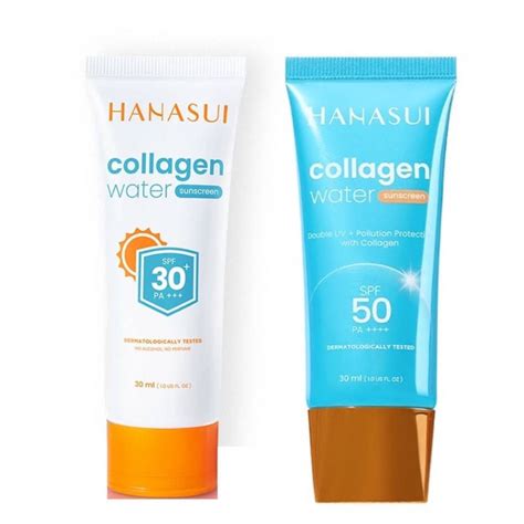 Jual Hanasui Collagen Water Sunscreen Spf Pa Ml Shopee Indonesia