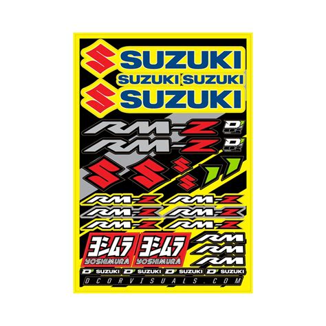 D Cor Visuals Suzuki Rmz Decal Sheet Konquer Motorcycles