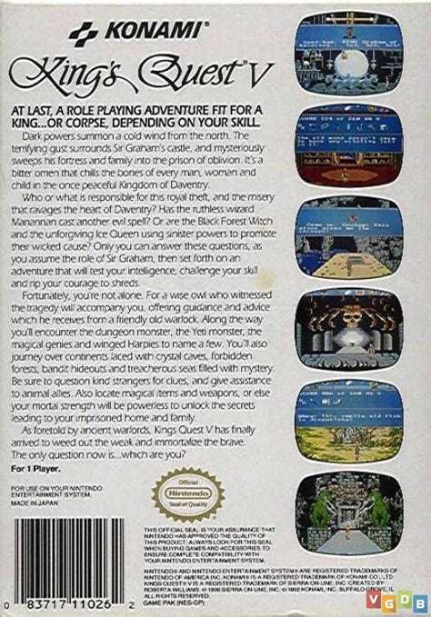 King's Quest V - VGDB - Vídeo Game Data Base