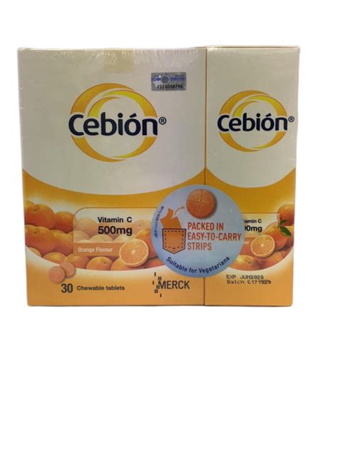 Cebion Vitamin C 500mg Chewable Tab 330s Lazada