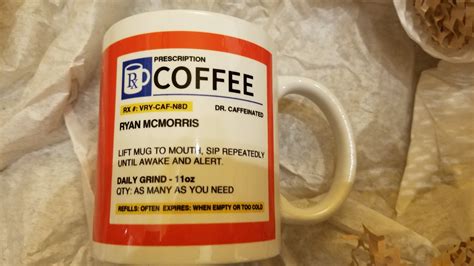 Personalized Prescription Coffee Mug | Custom RX Style Coffee Cup