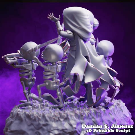 Clash Royale Witch Clash Royale Skeleton 3d Print Diorama 3d Model 3d Printable Cgtrader