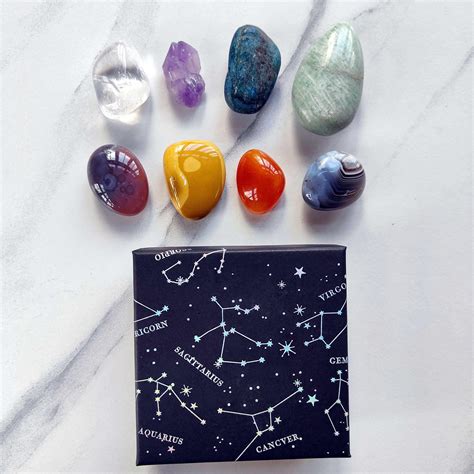 Chakra Crystal Set Chakra Gemstone Crystals In Beautiful Gift Box