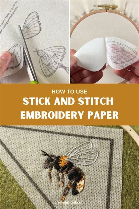 Stick And Stitch Paper Tips And Tricks For Embroidery