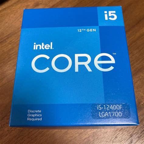 インテル Core I5 12400f Box メルカリ