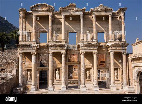 Celsus Library Ephesus Turkey Stock Photo Alamy