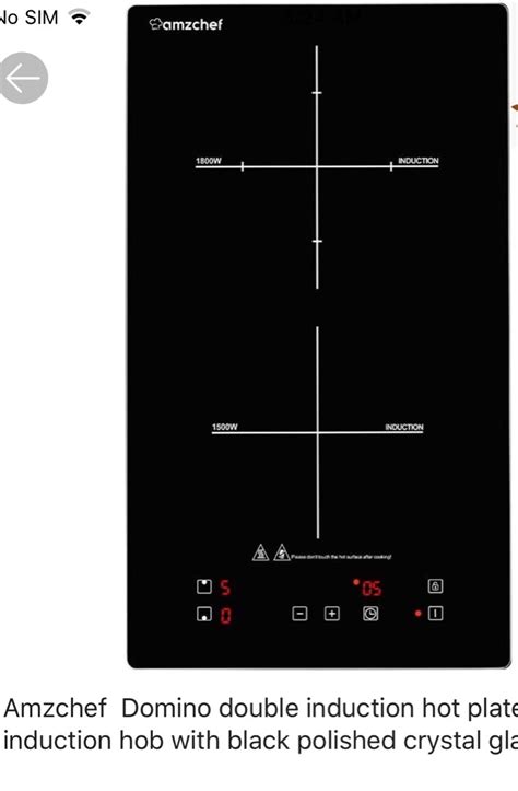 Amzchef Vertical Built In Induction Cooker Furniture Home Living