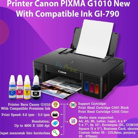 Jual Printer Canon Pixma G Ink Tank Infus Inkjet Garansi Resmi