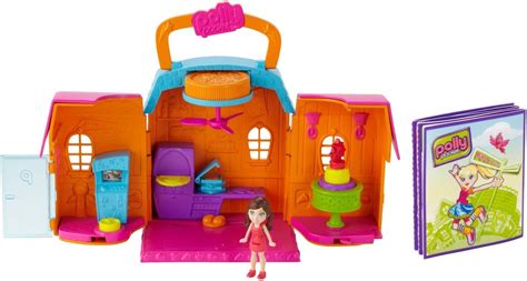 Mattel Y Polly Pocket Polly Ville Pizzeria Avec Poup E Amazon