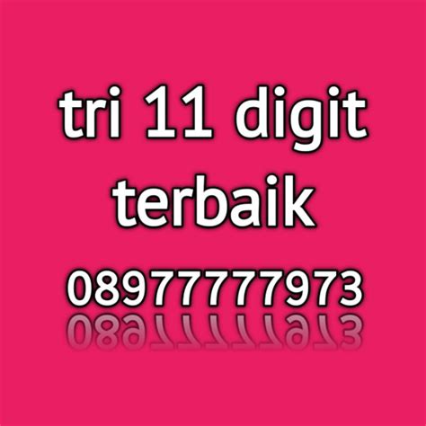 Jual Nomor Cantik Tri Three 77777 973 11 Digit Shopee Indonesia